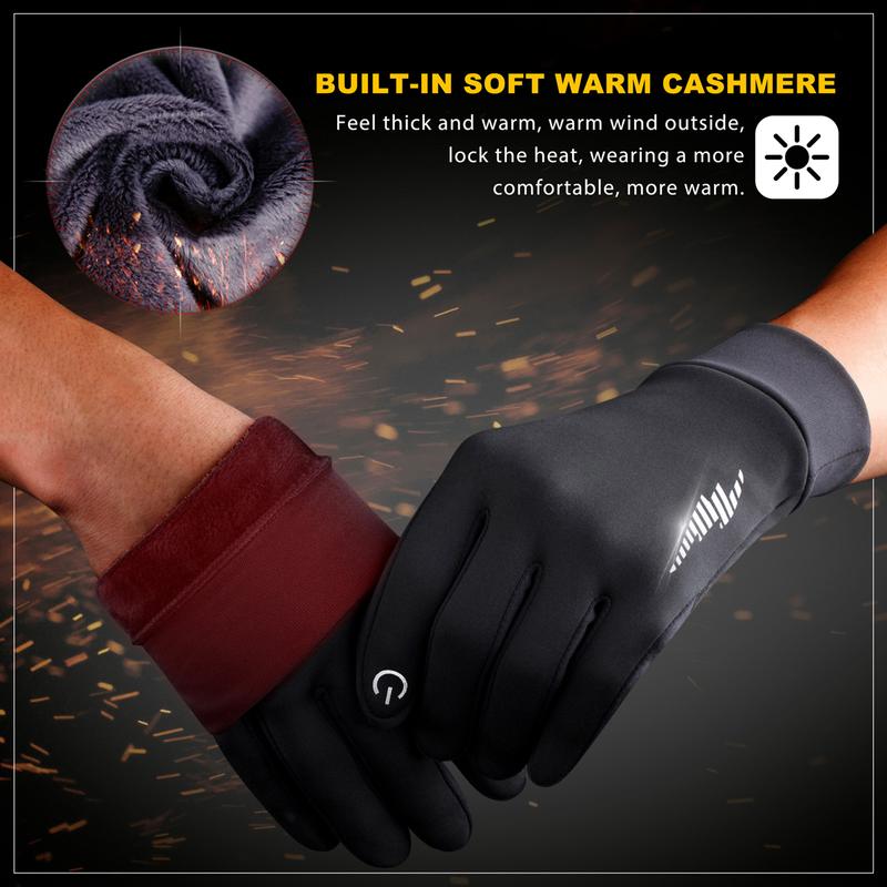 🔥Last Day Buy 1 Pair, Get 1 Pair FREE!🎁Winter Gloves Women Men Ski Gloves Liners Thermal Warm Touch Screen, Perfect for Cycling, Running, Driving, Hiking, Walking, Texting, Freezer Work, Gardening, and Daily Activities