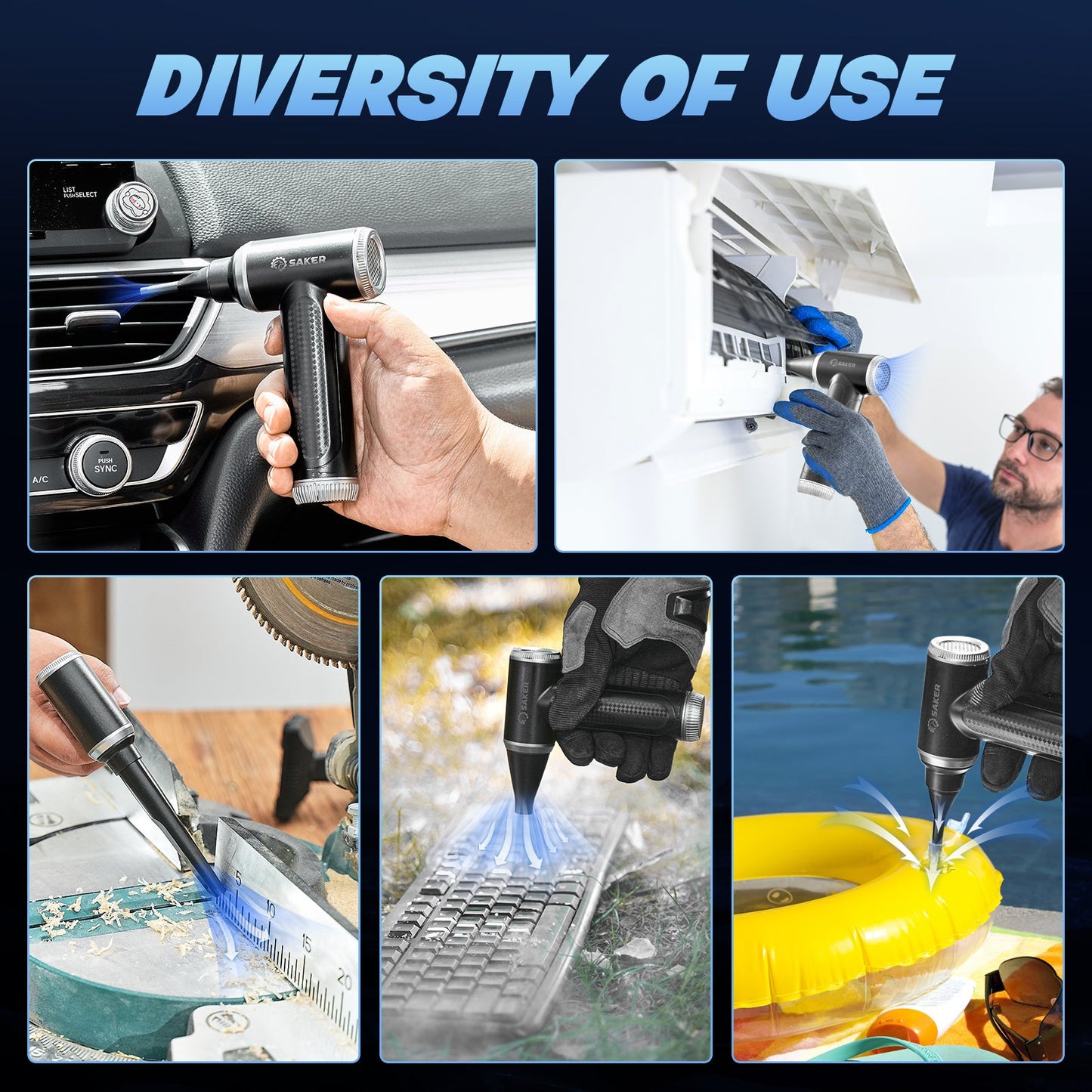 Saker Electric Compressed Air Duster