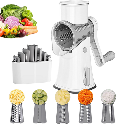 5 in 1 Rotary Cheese Grater Shredder