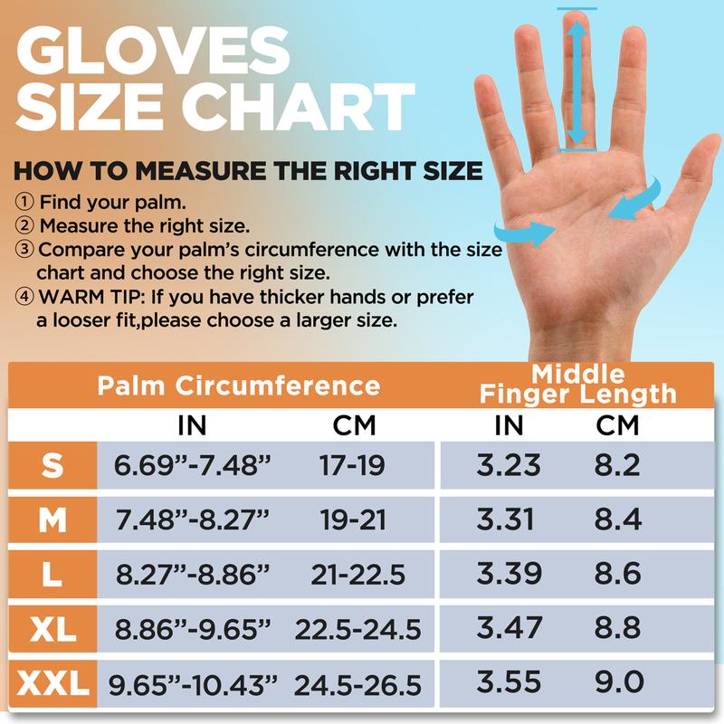 🔥Last Day Buy 1 Pair, Get 1 Pair FREE!🎁Winter Gloves Women Men Ski Gloves Liners Thermal Warm Touch Screen, Perfect for Cycling, Running, Driving, Hiking, Walking, Texting, Freezer Work, Gardening, and Daily Activities